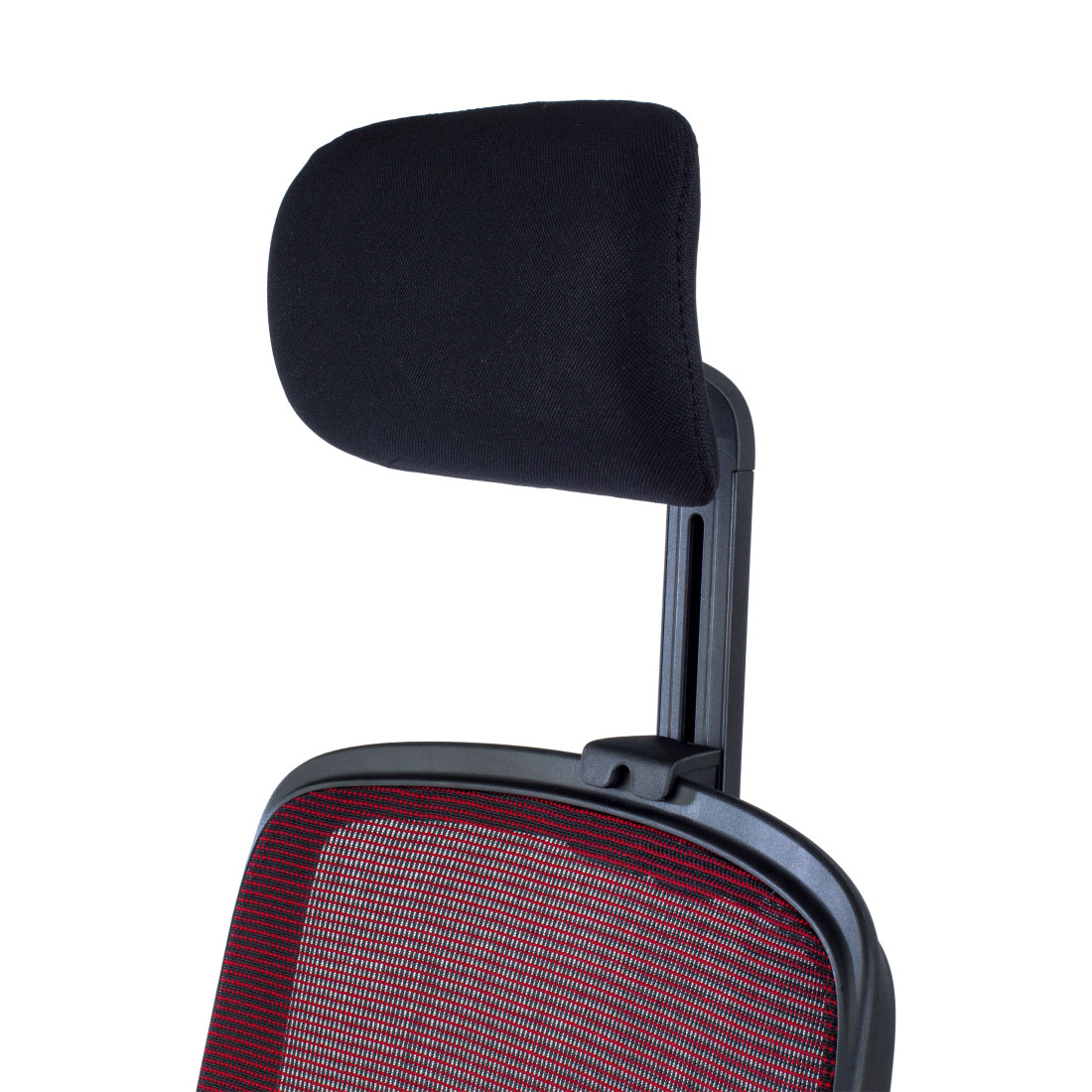 silla ergonomica rojo sugar estructura negra reposacabezas malla 9