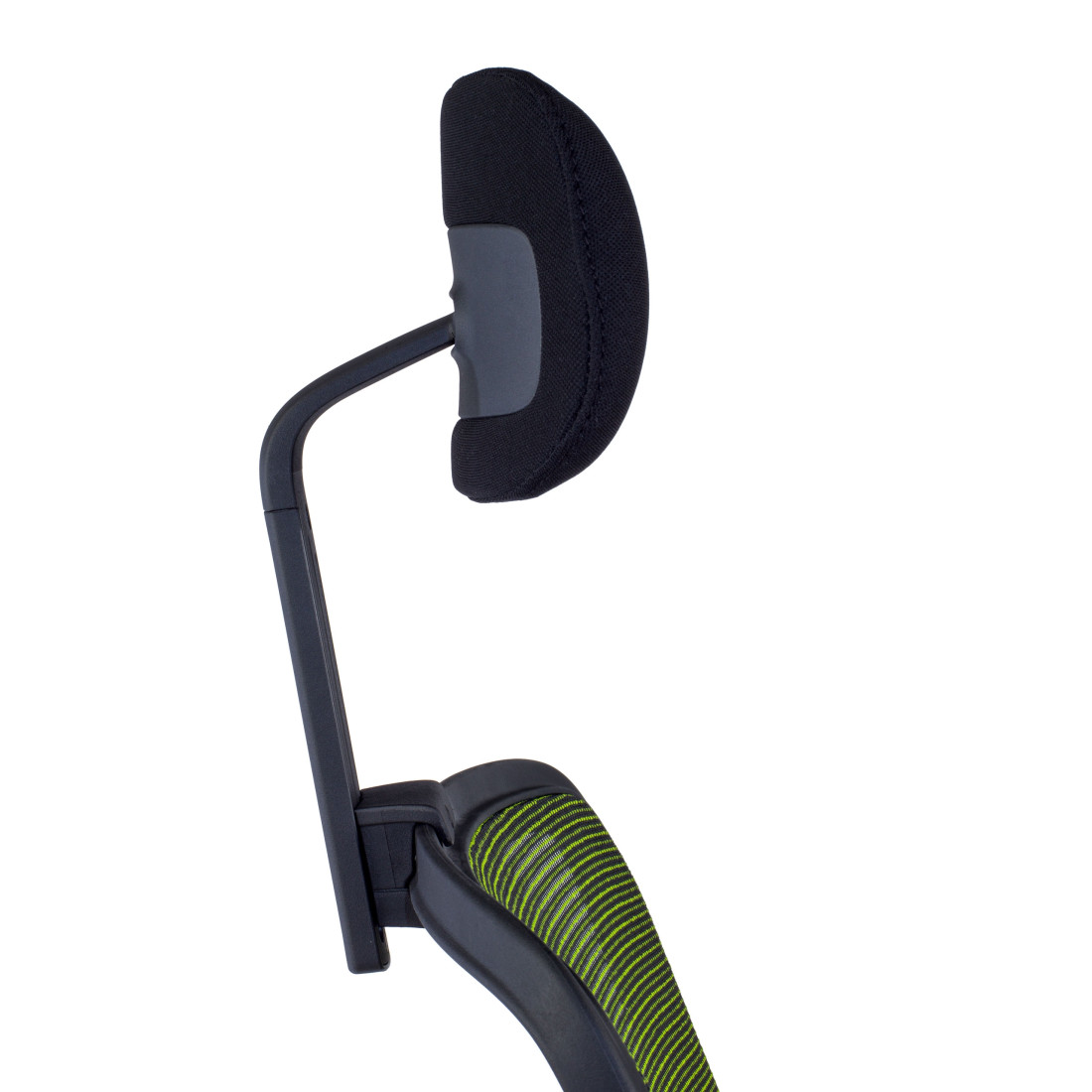 silla ergonomica verde sugar estructura negra reposacabezas malla 10