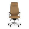 sillon de oficina marron duo respaldo alto bicolor piel sintetica 7