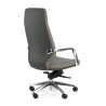 sillon de oficina gris duo respaldo alto bicolor piel sintetica 4