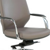 sillon de oficina gris duo respaldo alto bicolor piel sintetica 6
