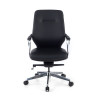 silla de reuniones negro duo respaldo bajo ecopiel piel sintetica 3