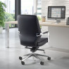 silla de reuniones negro duo respaldo bajo ecopiel piel sintetica 2