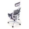 silla ergonomica gris sugar estructura blanca reposacabezas malla 8
