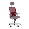 Silla de oficina Sugar white con reposacabezas