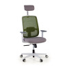 Silla de oficina Sugar white con reposacabezas - VERDE