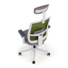 silla ergonomica verde sugar estructura blanca reposacabezas malla 8