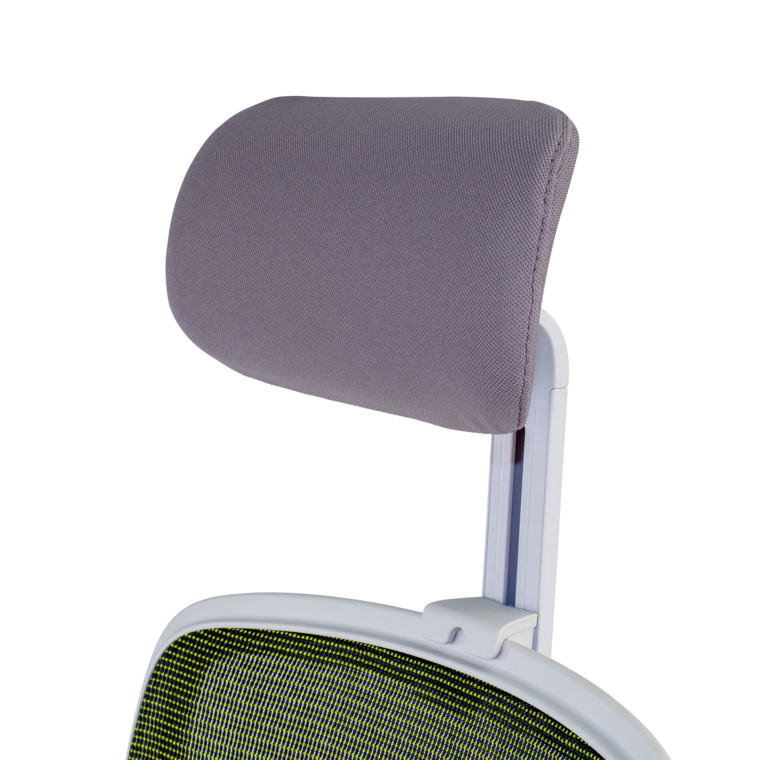 silla ergonomica verde sugar estructura blanca reposacabezas malla 9