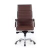 sillon de oficina marron virginia piel natural piel natural 3