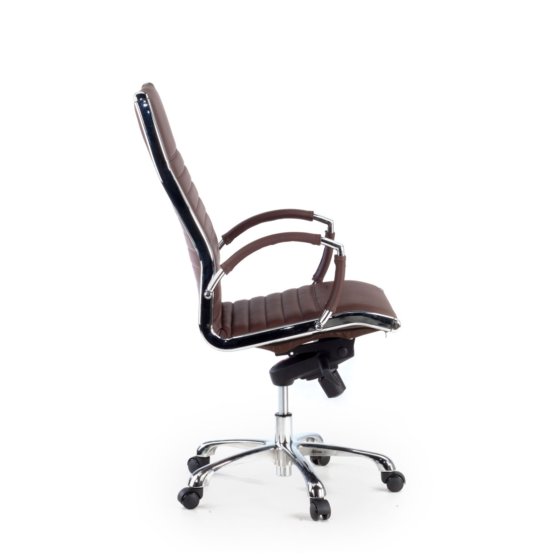 sillon de oficina marron virginia piel natural piel natural 5
