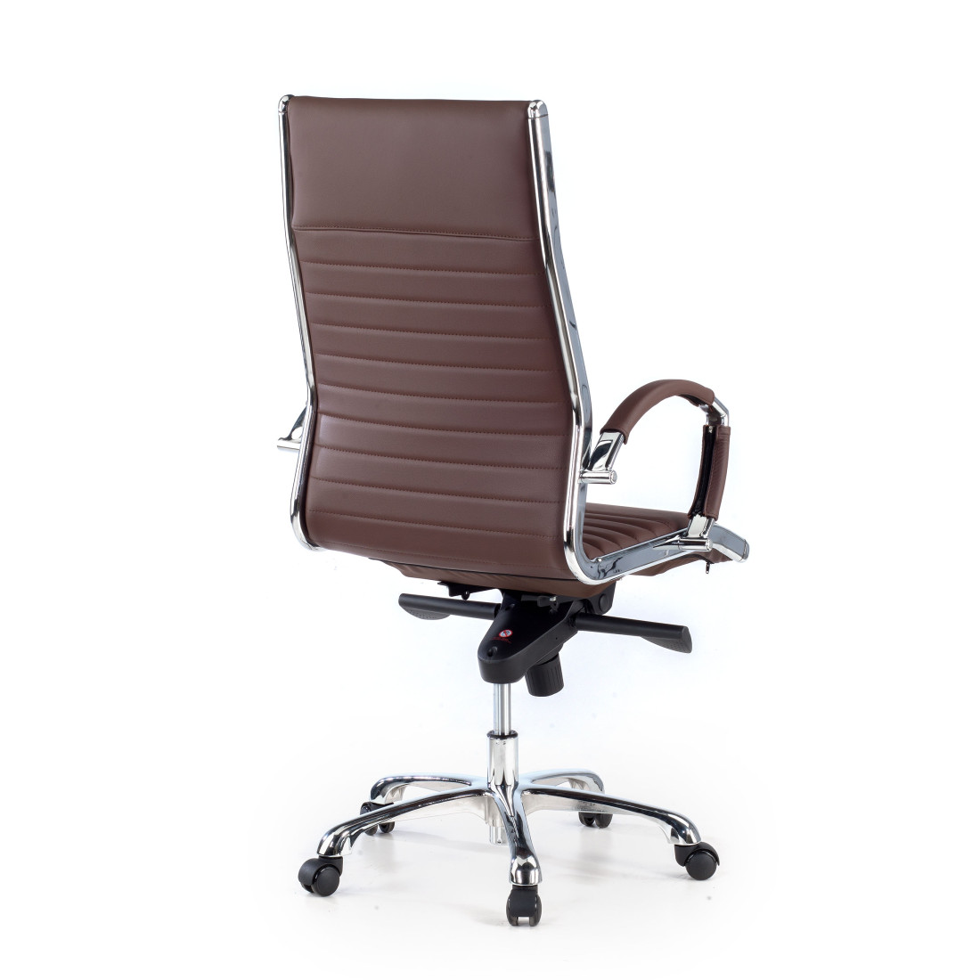 sillon de oficina marron virginia piel natural piel natural 6