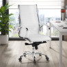 sillon de oficina blanco virginia piel natural piel natural 2