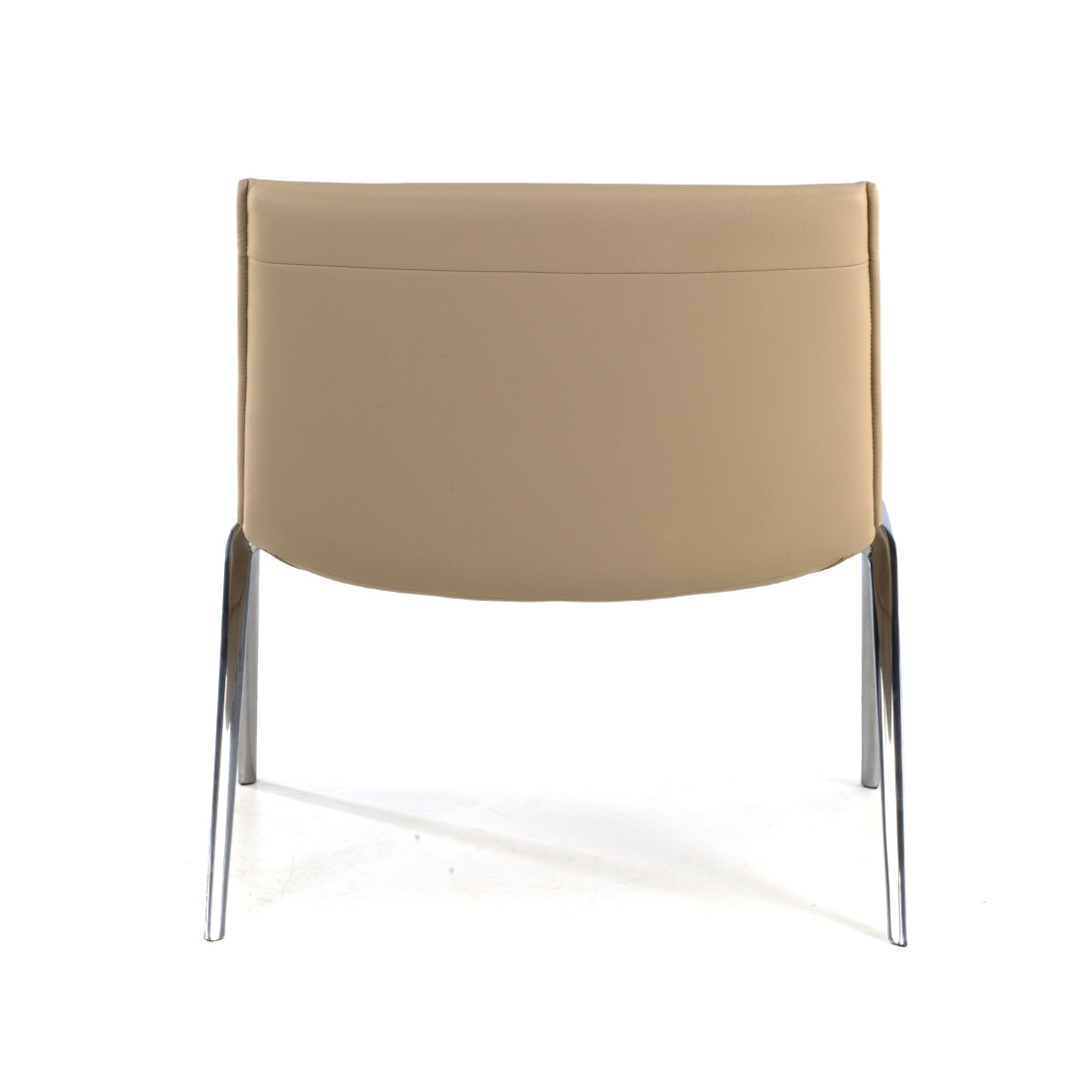 sillon para sala de espera beige cardiff piel sintetica 6