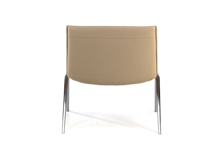 sillon para sala de espera beige cardiff piel sintetica 6