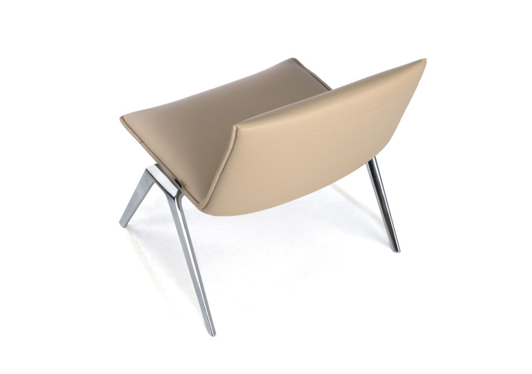 sillon para sala de espera beige cardiff piel sintetica 7