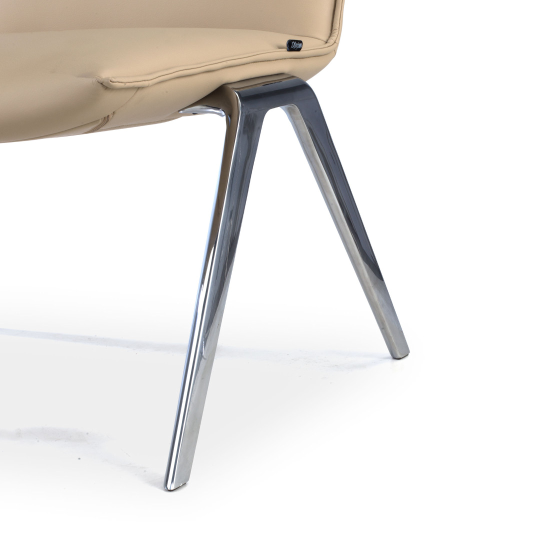 sillon para sala de espera beige cardiff piel sintetica 8