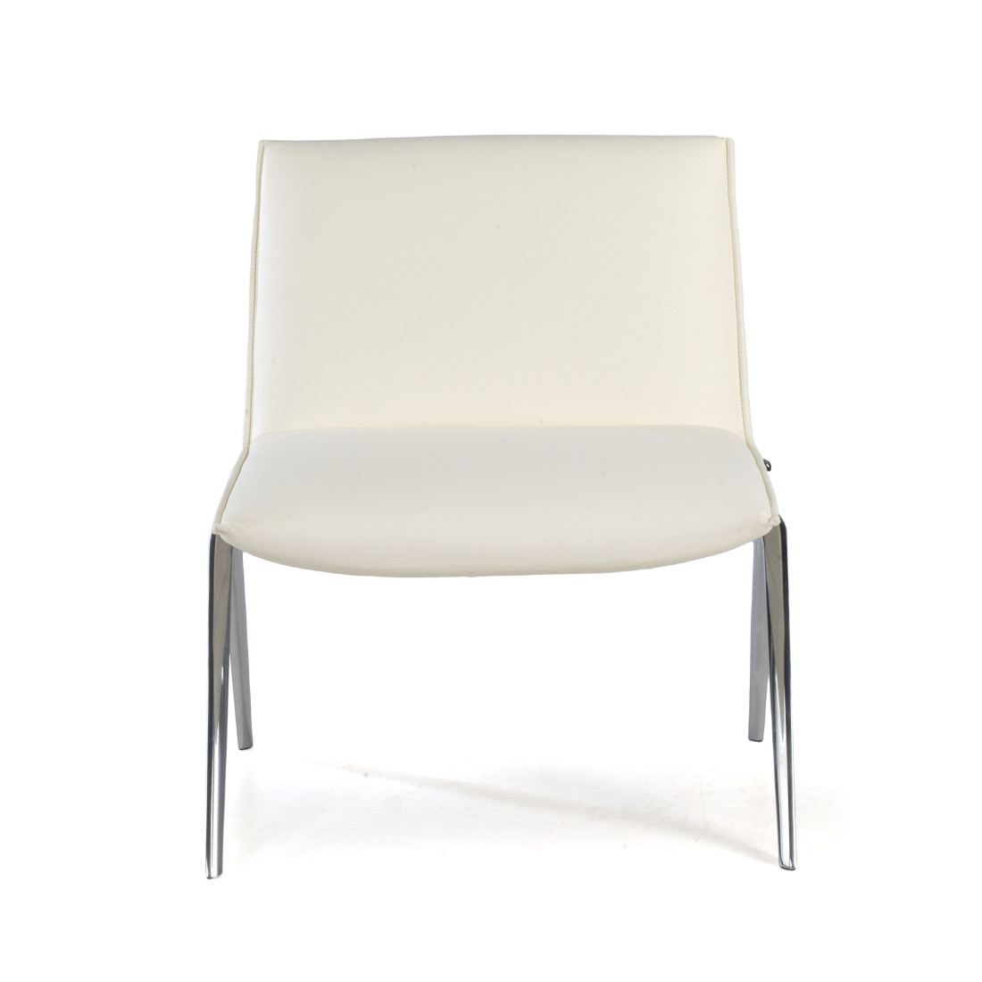 sillon para sala de espera blanco cardiff piel sintetica 3