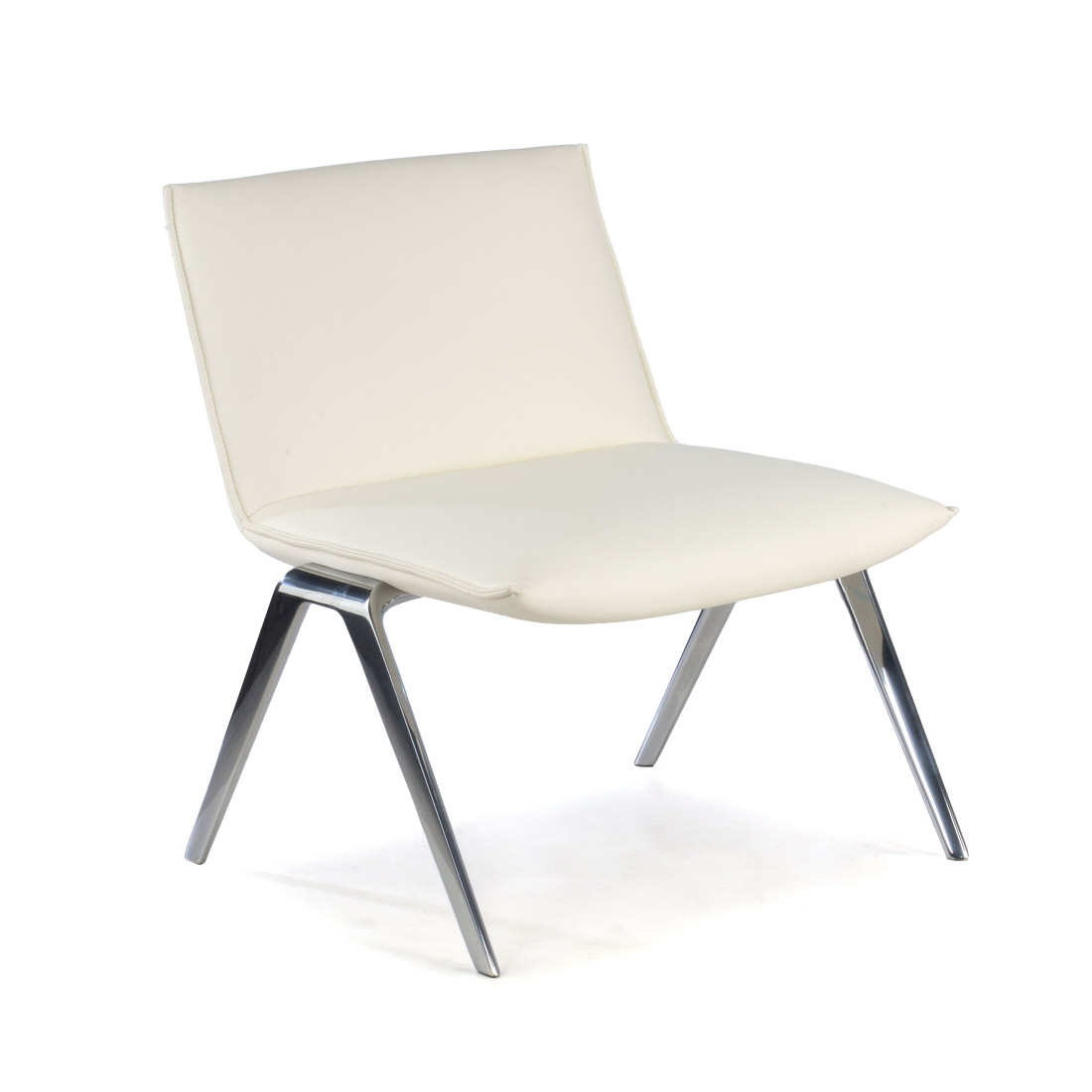 sillon para sala de espera blanco cardiff piel sintetica 1