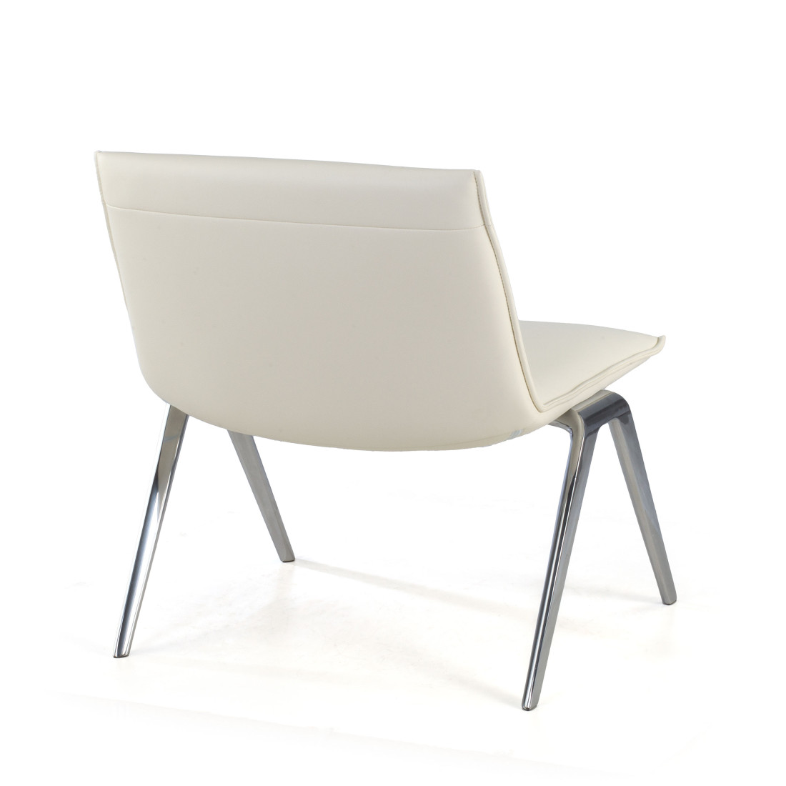 sillon para sala de espera blanco cardiff piel sintetica 5