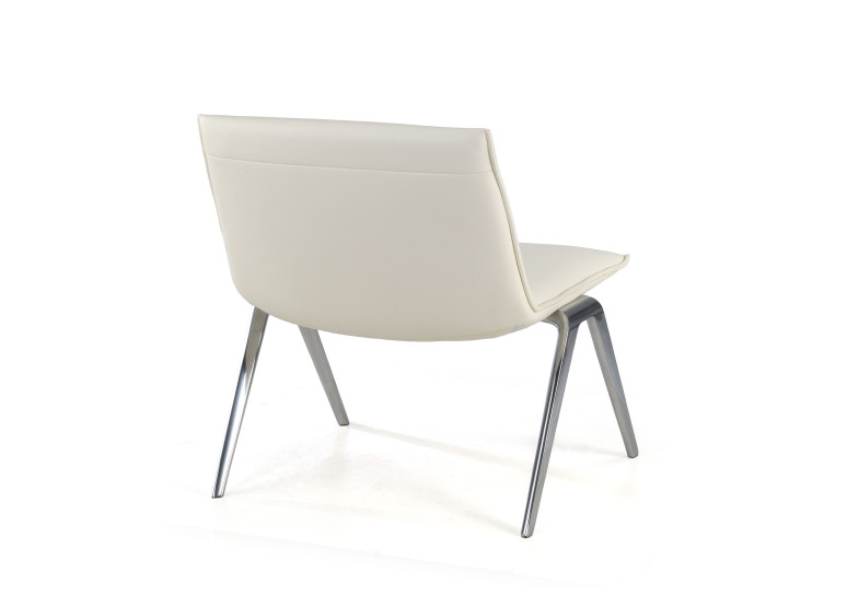 sillon para sala de espera blanco cardiff piel sintetica 5