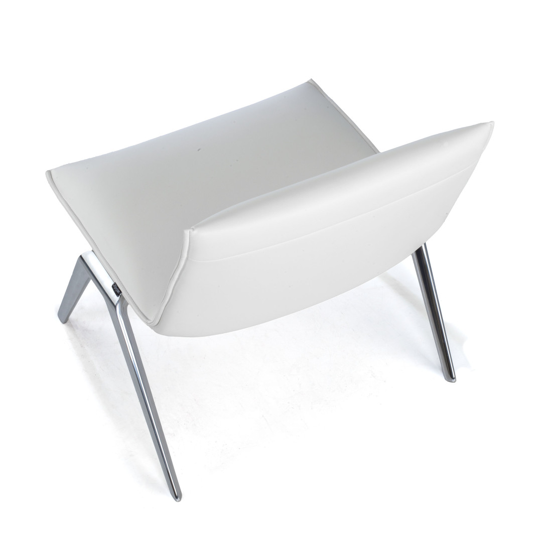 sillon para sala de espera blanco cardiff piel sintetica 7