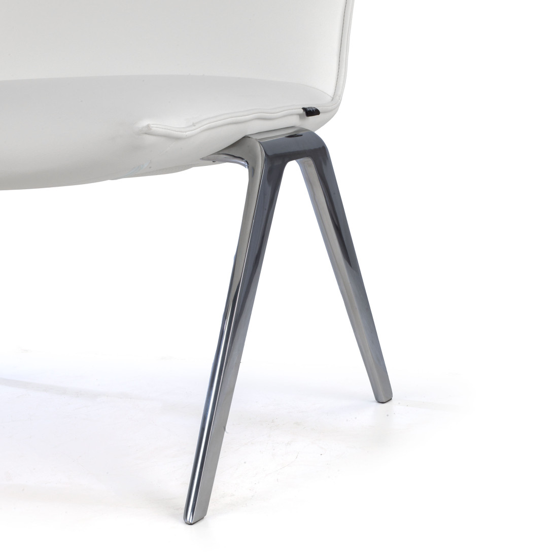 sillon para sala de espera blanco cardiff piel sintetica 8