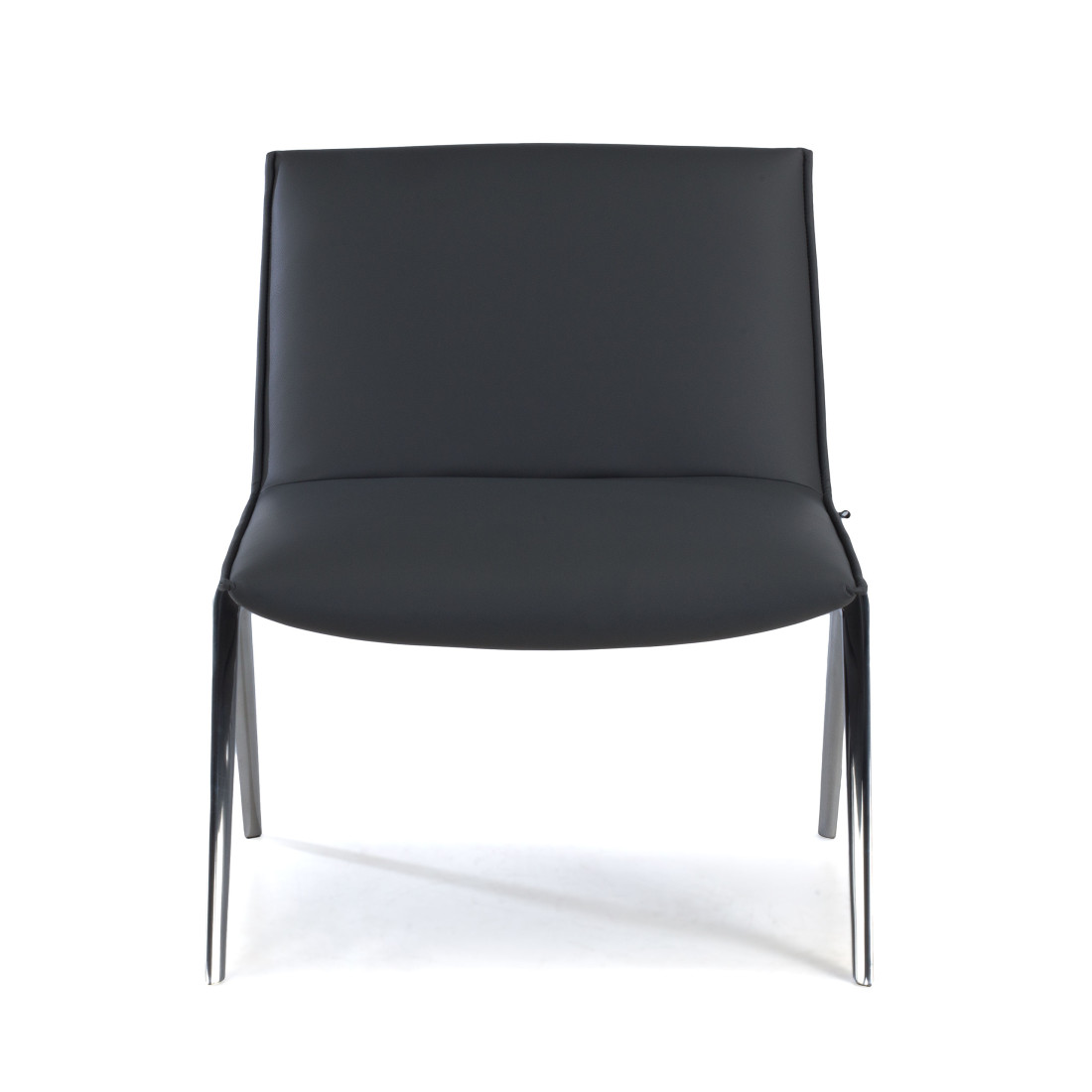 sillon para sala de espera gris cardiff piel sintetica 3