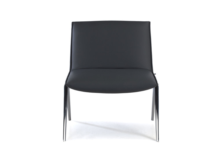 sillon para sala de espera gris cardiff piel sintetica 3