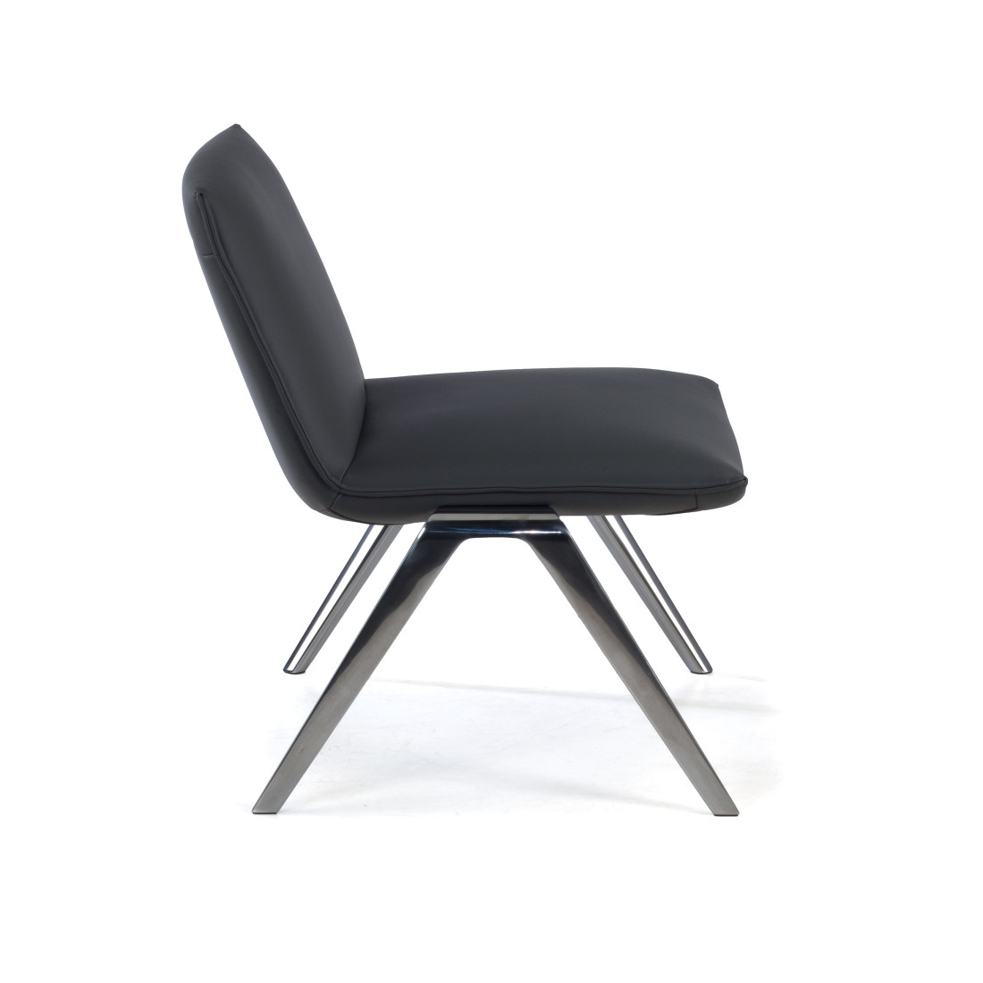 sillon para sala de espera gris cardiff piel sintetica 4