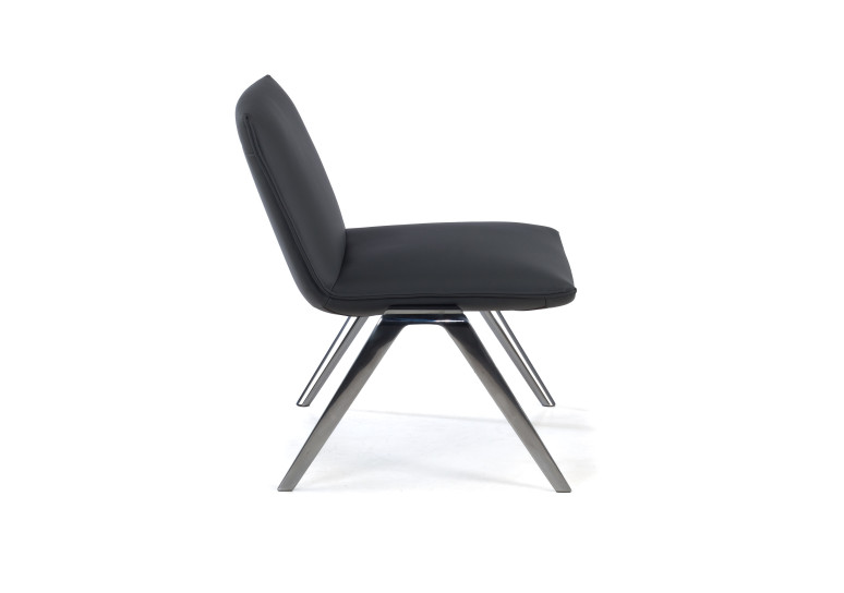sillon para sala de espera gris cardiff piel sintetica 4