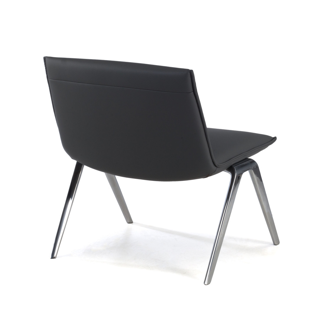 sillon para sala de espera gris cardiff piel sintetica 5