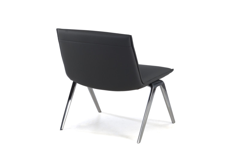 sillon para sala de espera gris cardiff piel sintetica 5