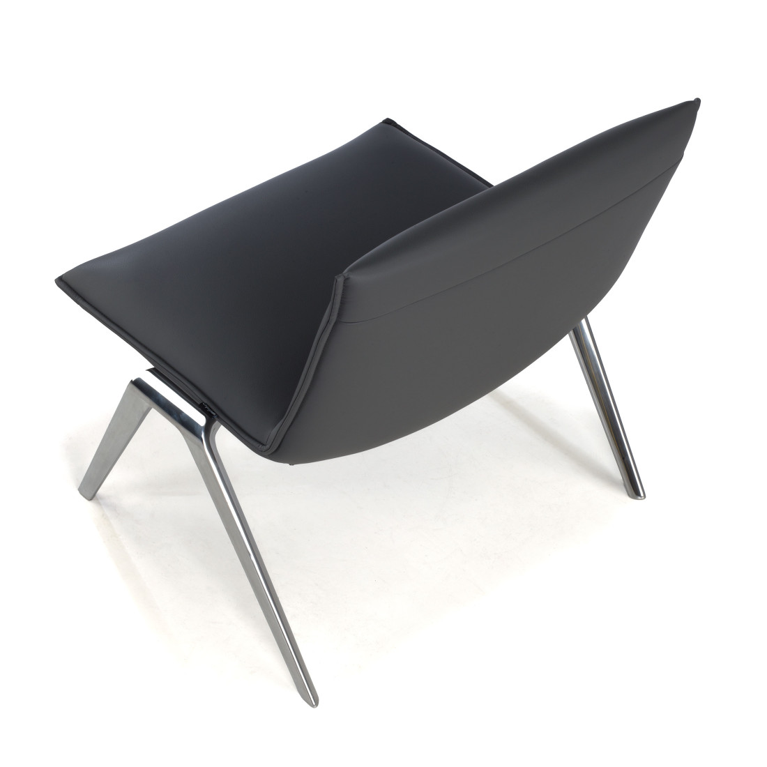 sillon para sala de espera gris cardiff piel sintetica 7