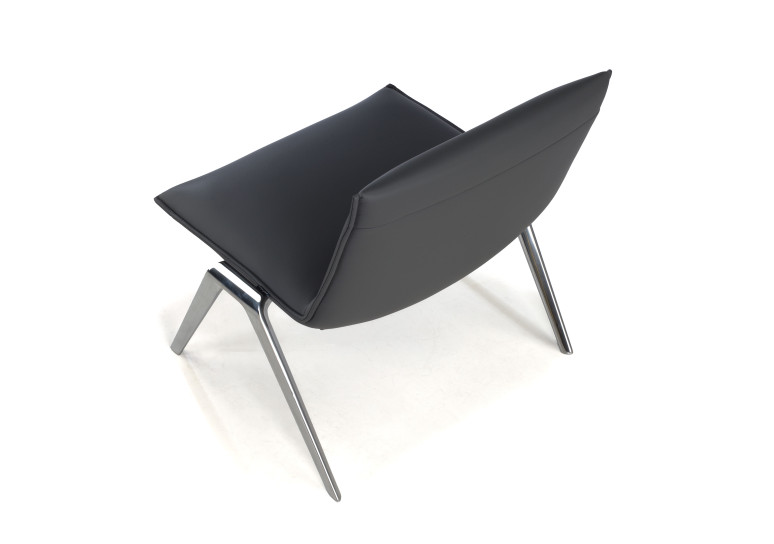 sillon para sala de espera gris cardiff piel sintetica 7