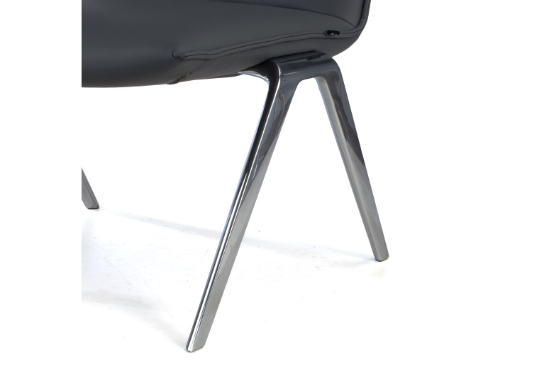 sillon para sala de espera gris cardiff piel sintetica 8