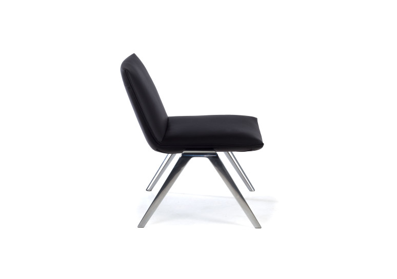 sillon para sala de espera negro cardiff piel sintetica 4