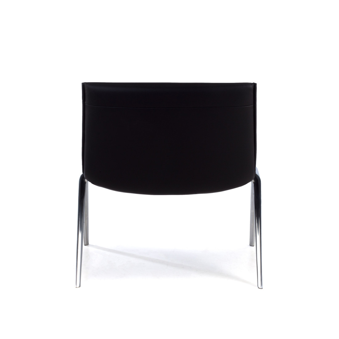 sillon para sala de espera negro cardiff piel sintetica 6