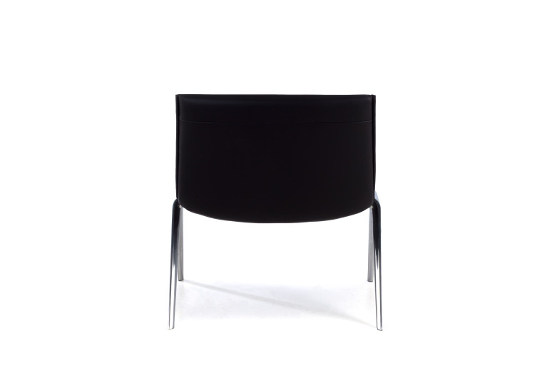 sillon para sala de espera negro cardiff piel sintetica 6