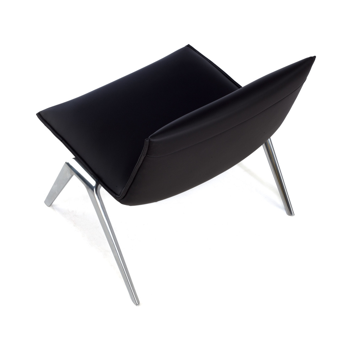 sillon para sala de espera negro cardiff piel sintetica 7