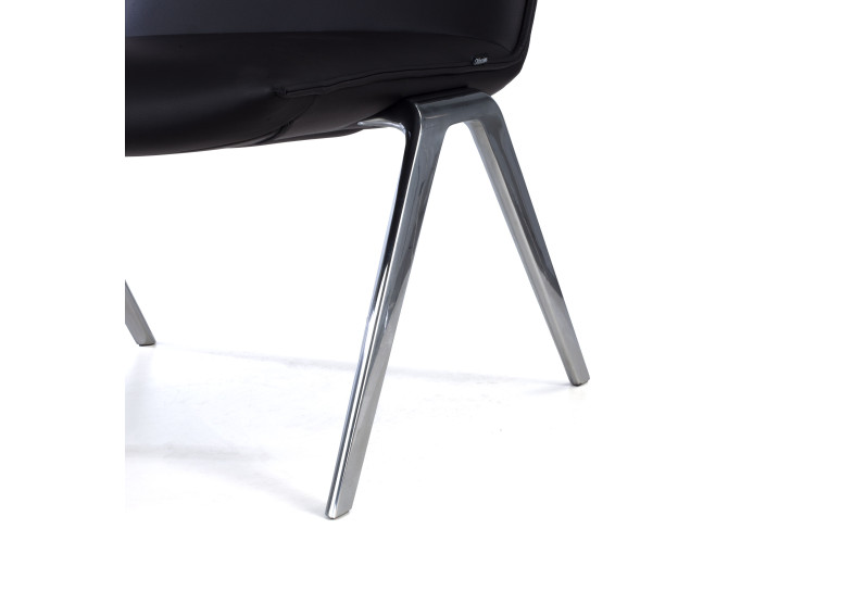 sillon para sala de espera negro cardiff piel sintetica 8