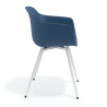 silla confidente azul elisa 4 patas plastico 3