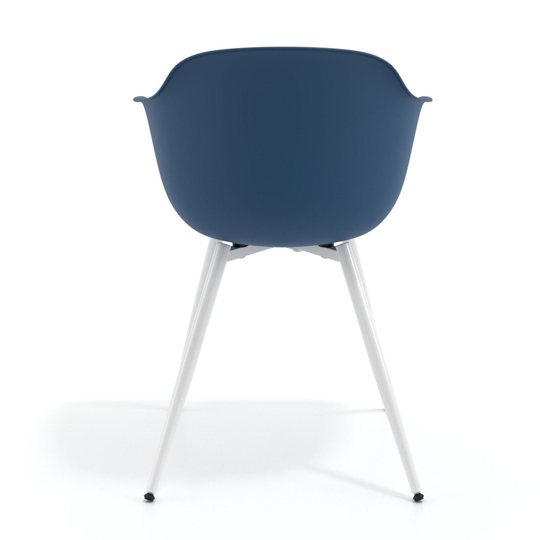 silla confidente azul elisa 4 patas plastico 4