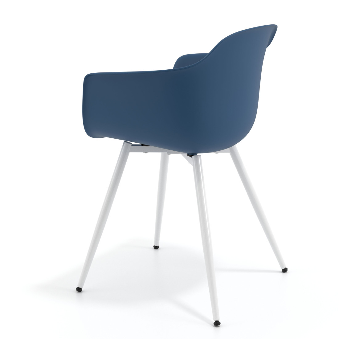silla confidente azul elisa 4 patas plastico 5