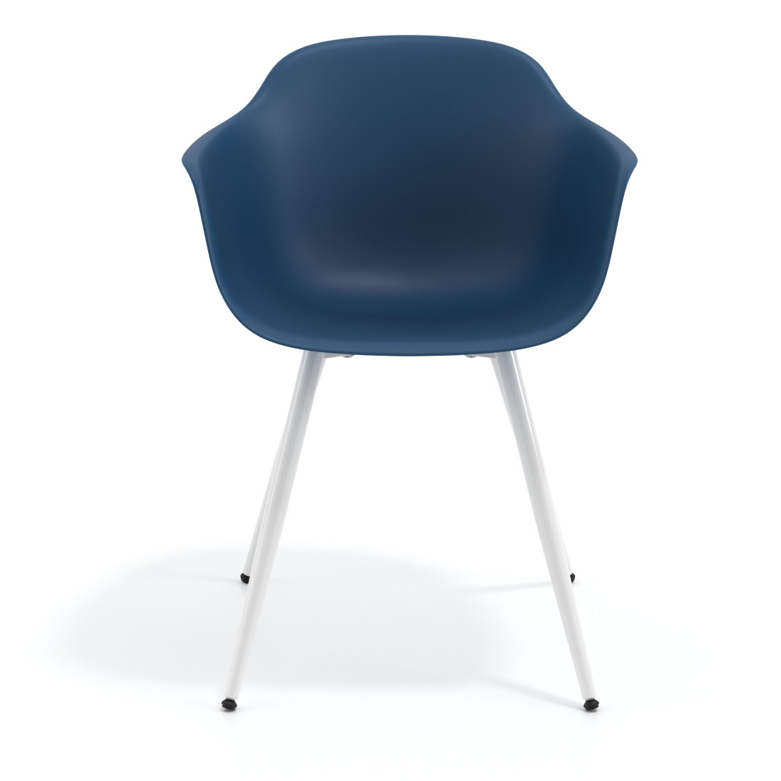 silla confidente azul elisa 4 patas plastico 6