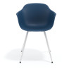 silla confidente azul elisa 4 patas plastico 6