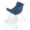 silla confidente azul elisa 4 patas plastico 7