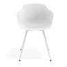 silla confidente blanco elisa 4 patas plastico 6