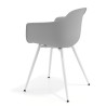 silla confidente gris elisa 4 patas plastico 5