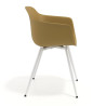 silla confidente amarillo elisa 4 patas plastico 3