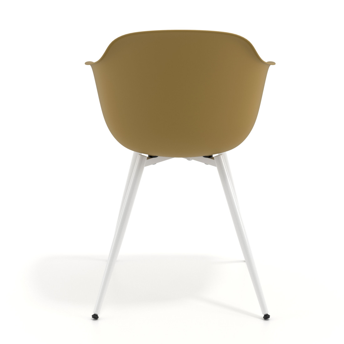 silla confidente amarillo elisa 4 patas plastico 4